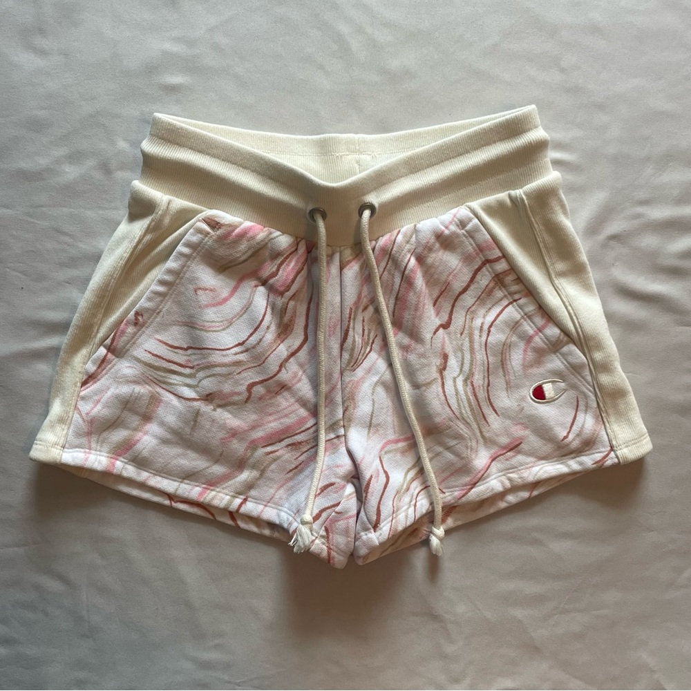 Champion Reverse Weave Marble Sweat Shorts